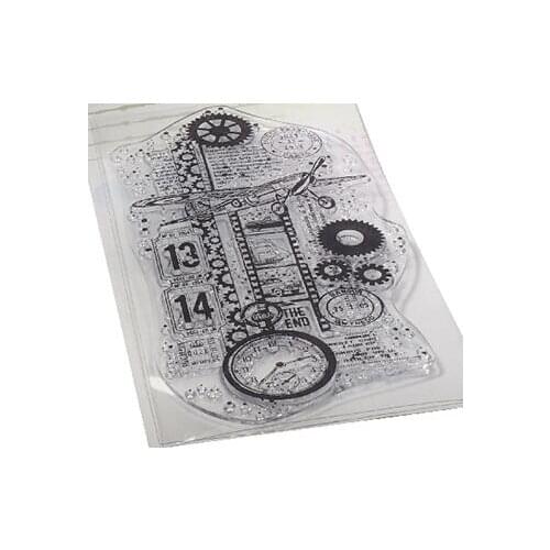 Clock Transparent Clear Silicone Stamp/Seal for DIY scrapbooking/photo album Decorative clear stamp M1363