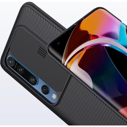 Phone Case Camera Protection Slide Cover for mi 10/10 Pro Black Mirror Series Phone Frame Scratch Resistant Cover Shell