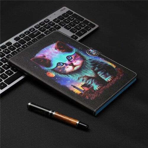 Tiger Cat Pattern for Samsung Galaxy Tab S7 Cover Protective Funda Tablet for Samsung Tab S7 Case SM-T870 T875 11 inch 2020 Kids