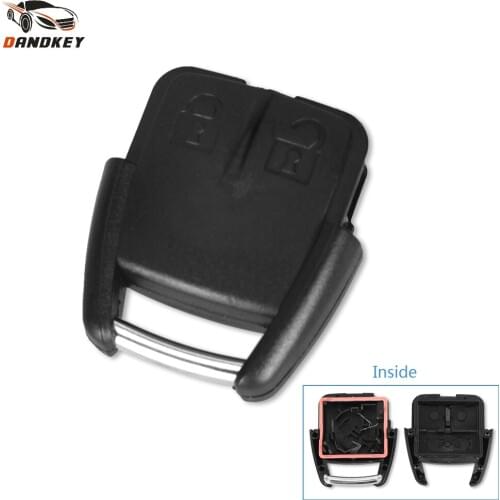 Dandkey 2 Buttons Replacement Remote Key Case Shell Fob For Chevrolet Key Shell Fob With Battery Holder