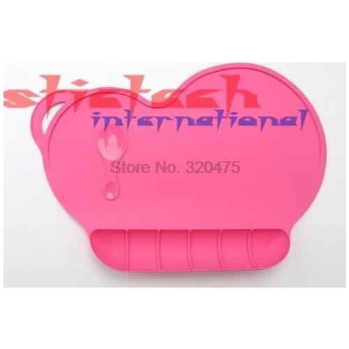 By dhl 200set high quality Waterproof Silicone Placemat Bar Mat Baby Kids Cloud Shaped Plate Mat Table Mat Set Home Kitchen Pads