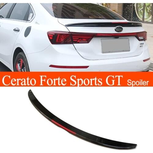 For Kia Cerato Forte Sport GT 2018 2019 2020 2021 Car Rear Trunk Spoiler Wing Tail Wing Lip Guard