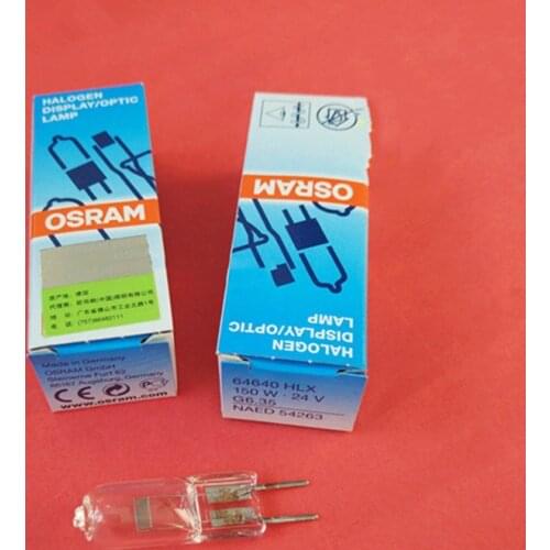 For OSRAM 64640 HLX 24V150W FCS G6.35 Germany halogen lamp,HLX64640 24V 150W projector spare bulb,DHL EMS Ship