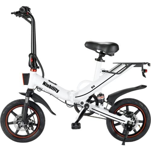 14 Inch Electric Bicycle 15Ah 48V Lithium Battery E Bike 400W 100km Range with App Multi-Mode Niubility Folding ebike Unisex