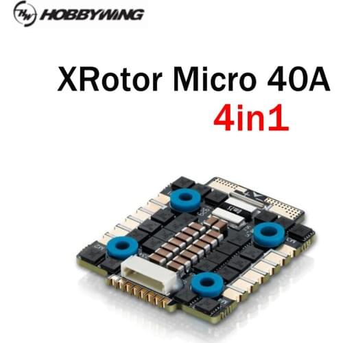 Hobbywing XRotor Micro 40A 4in1 3-6S BLheli_32 20x20mm Brushless ESC Dshot 1200 / 150/300/600 For RC Drone RC Frame FPV