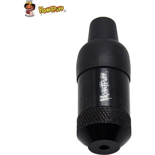 HONEYPUFF Metal Smoking Pipe Small Mini Nipple Tobacco Pipe With Rubber Mouth Tips
