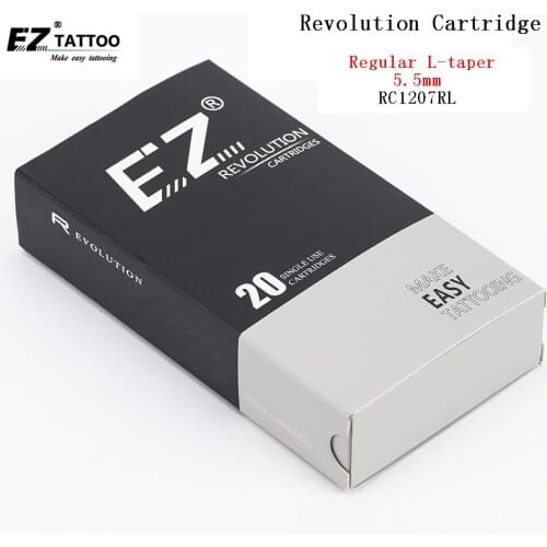 RC1207RL EZ Revolution Tattoo Needles Cartridge Round Liners#12 ( 0.35mm) For cartridge machines and grips 20 pcs /box
