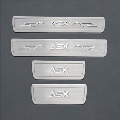 ASX Car Door Sill Plates Stainless Steel Scuff plate Door Sill Cover for Mitsubishi ASX 2016-2018