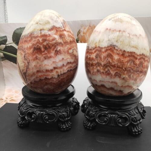 Natural pork stone egg quartz crystal ball mineral healing