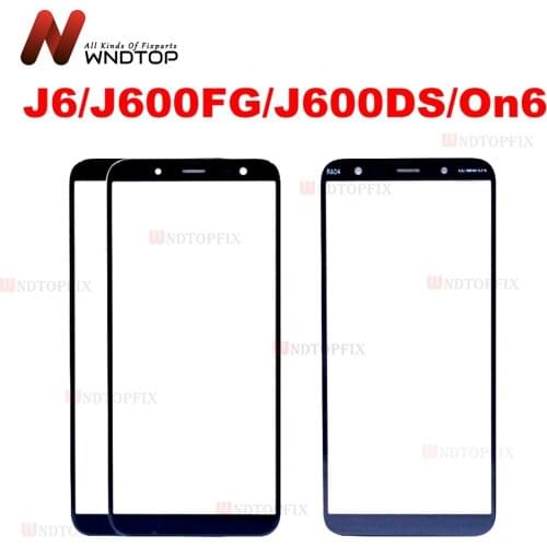 Touch Screen panel For Samsung Galaxy J6 Plus Outer Glass Lens Front Panel Replacement Parts For Samsung J600F J610F