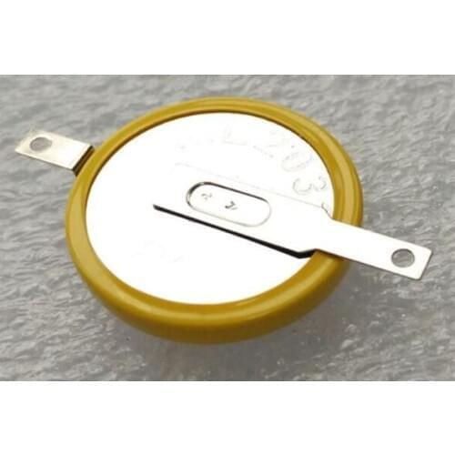 20PCS Rechargeable battery ML2032 3V lithium electronic chip soldering foot can replace CR2032 3V motherboard button battery