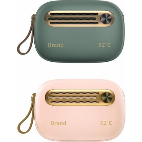 S002 Rechargeable Hand Warmer 5000mAh Mobile Power Source Electric Reusable Handwarmers Portable Pocket Warmer with Leather