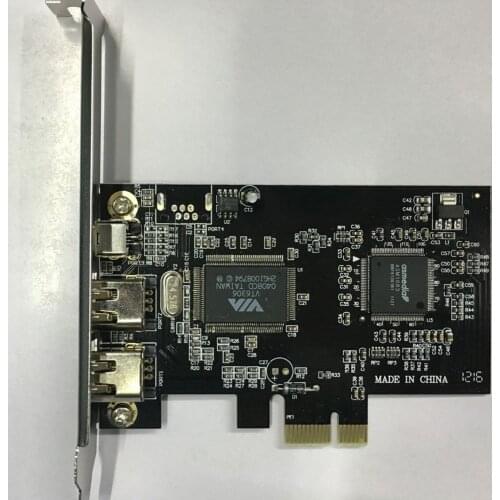 1394A Expansion Capture Card with 3 Ports PCI-E Video Adapter Support IEEE 800/400/200/100Mbps Data Transmission Dropshipping