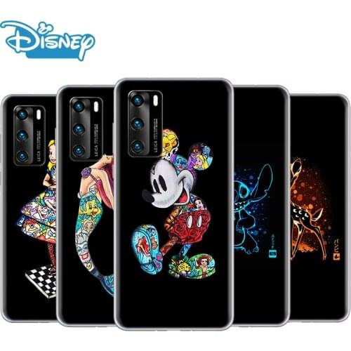 Transparent Cover Disney Princess Marvel For Huawei P50 P40 P30 P20 P10 P9 P8 Lite Pro Plus mini 2019 2017 Phone Case