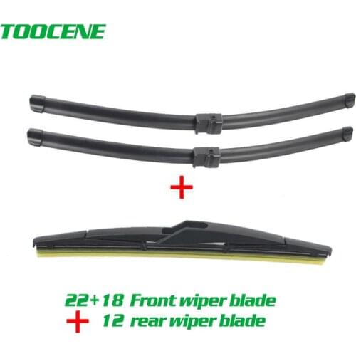 Senwanse Front and rear Wiper Blades For Opel Astra H 5 door Hatchback 2004-2009 Windshield Windscreen wiper 22"+18"+12"