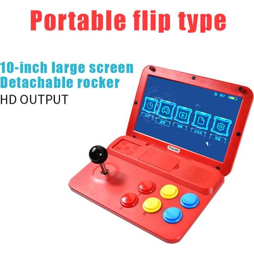 POWKIDDY A13 10 Inch Joystick Arcade A7 Architecture Quad-Core CPU Simulator Video Game Console New Game Childrens Gift