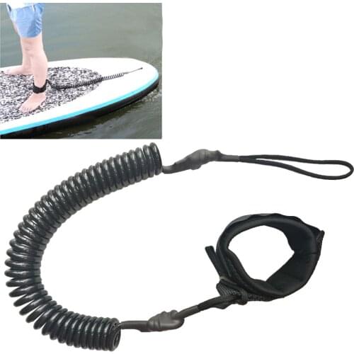 10FT Stand Up Paddle Board Surf Paddle Board SUP Cord Leash Coiled Surfboard Leash Surfing