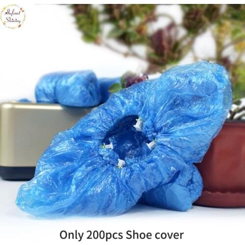 100 PCS PE Shoe Cover Machine Blue Disposable Convenient And Comfortable Model High Quality Shoe Cover
