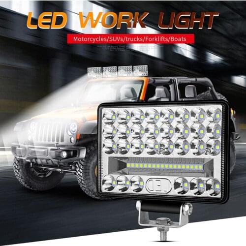 144W Car 48 LED Work Light Flood Spot Combo Beam Off Road Boat SUV Driving Fog Lamp Waterproof Taillight For Car Truck Forklift