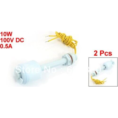 2 Pcs x Tank Pool Liquid Water Level Sensor P.P Horizontal Float Switch 24mm x 88mm