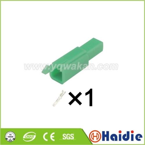 5sets 1pin Male electric wiring harness plug connector with terminals