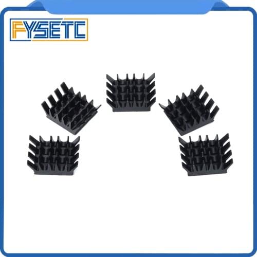 5pcs Raspberry Pi Spiky Heatsinks Cooler Aluminum With Adhesive Heat Sink For Cooling Raspberry Pi 3 / 2 Model B