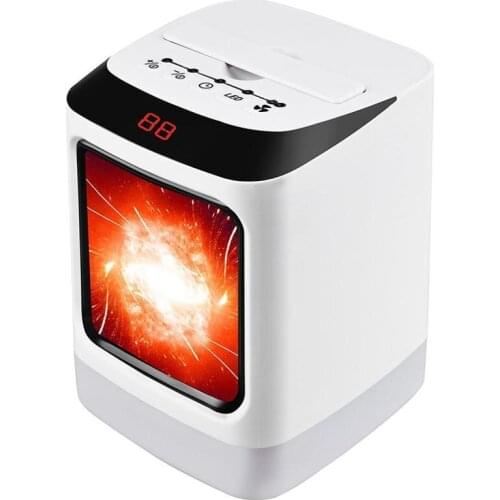 800W Car Heater With Colorful Lights Ptc Aluminum Platinum Pattern Heating Sheet Cnc Display Intelligent Constant Temperature