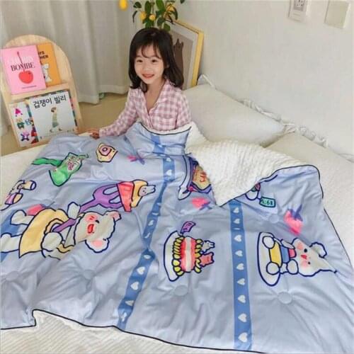 Cotton Soft Kids Bed Baby Blankets Baby Comforter Toddler Bedding Quilt Infant Blanket for Newborn Crib Cover Autumn Winter