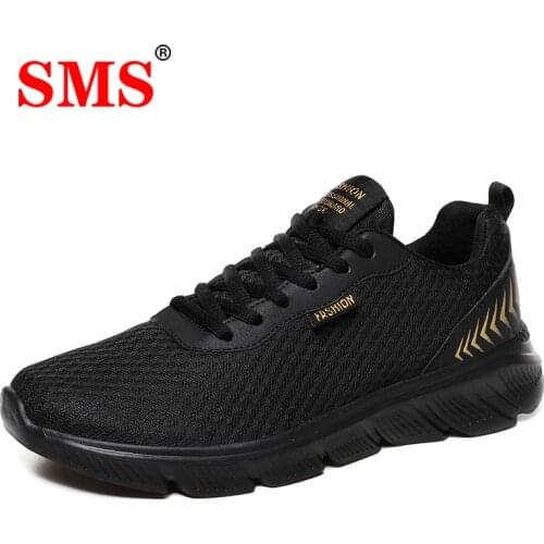 SMS Men Running Shoes Spring Autumn Sneakers Casual Sports Shoes Comfortable Breathable Non-slip Light Jogging Shoes Plus Size