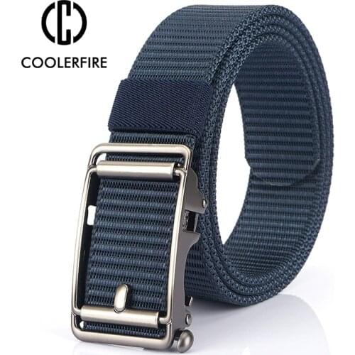 Men Belts High Quality Metal Buckle Canvas Nylon Belts for Men Webbing Knitted Strap Casual Student Outdoor HB020