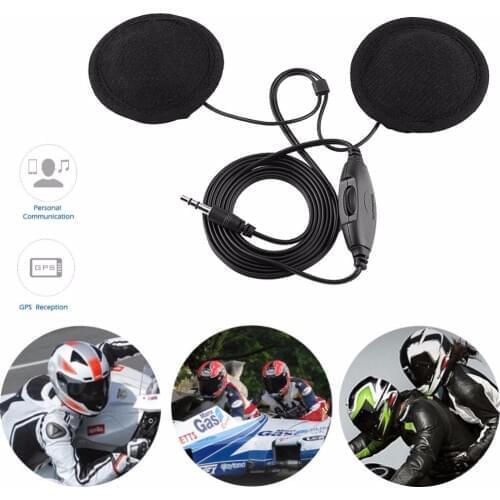 Motorcycle Helmet Headphone Stereo Headset Call Earphone 3.5mm Jack-plug For Mobile Phone MP3 Car-Styling