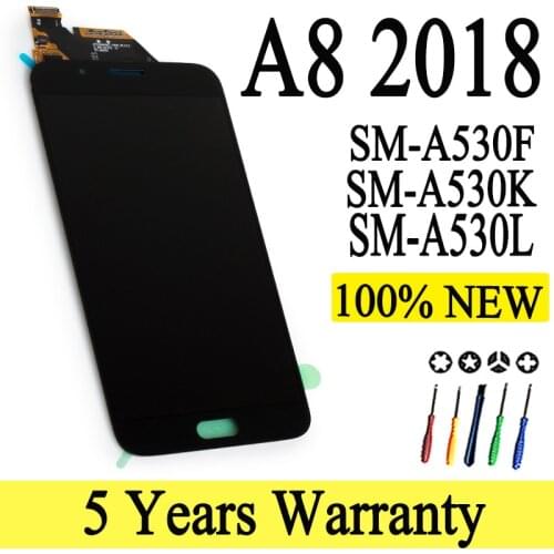 100% New SM-A530F A530K A530L A530S/N/W Factory Wholesale Lcd For Samsung Galaxy A8 2018 Display Touch Screen Digitizer Assembly