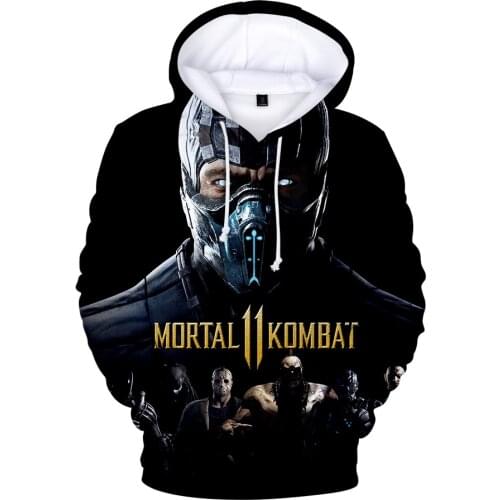 New 3D Print Mortal Kombat 11 Hoodies Male Female Hooded Comfortable pocket Street HIp Hop Casual Hoodie Clothes
