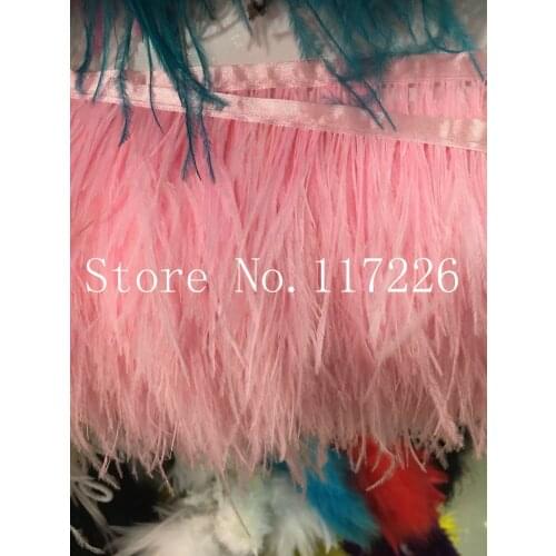 Wholesale perfect 10 yards high quality natural white Pheasant feather Villus ribbon Decorative diy