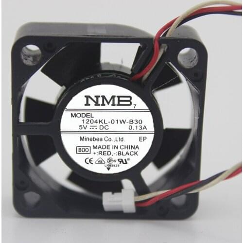Original 1204KL-01W-B30 3010 3CM 5V 3 cm fan double ball bearing