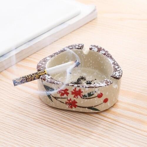 Ceramic ashtray creative retro personality fashion living room ashtray office polygon smoker home portable girly ashtray CL09220