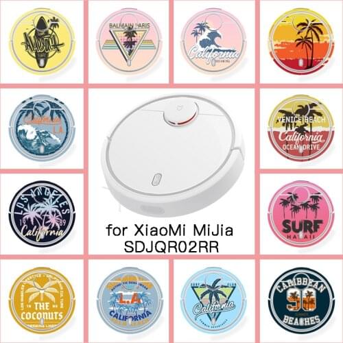 Provide Customized Custom Coconut Tree Sticker for xiaomi Robot Robotic SDJQR02RR Vacuum Cleaner Skin Spare Parts Accessories
