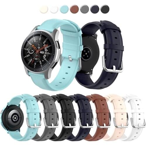 Genuine Leather Watch Strap For Huawei Watch GT 2 Watchband 20mm 22mm Belt Bracelet For Samsung Amazfit Wristband Correa Reloj