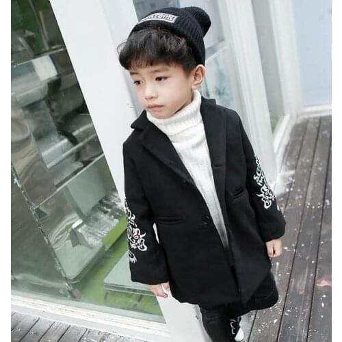 Boys woollen overcoat and heavy overcoat
