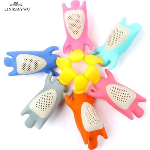 Food Grade Silicone Platypus Black Tea Infuser Strainer Loose Leaf Happy Hot Platypus Shape Tea for Herbal Tea Accessories Cute