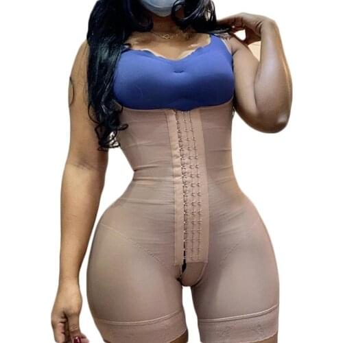 Sculpting Snatched Skims Full Body Shape Wear Open Bust Tummy Control Corrective Underwear Women Sheath Fajas Colombian