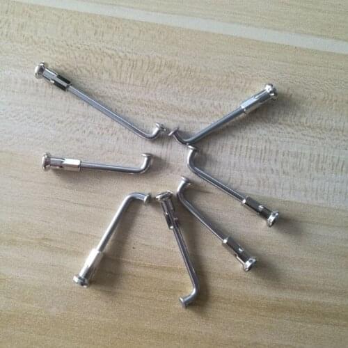 20 Pcs A Lot 12G Diameter 2.6 mm Spokes Length From 30 - 60 mm Customized 12G Electric Bicycle Spokes With 13mm Brass Nipples