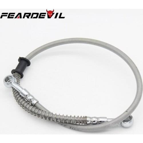 Motorcycle Dirt Bike Braided Brake Hose Line Steel Brake Cable Hydraulic Banjo pipe 2000mm Universal for Motorcycle Racing