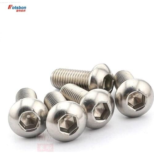 M3 Hexagon Socket Pan Head Screw Hex Screws Tornillos Parafuso Allen Schroeven Vis Inoxydable Stainless Steel Tornillo ISO7380