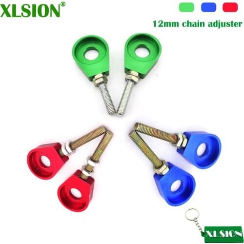 XLSION 12mm Axle Tensioner Chain Adjuster For Chinese CRF XR 50 70 Pit Dirt Bike