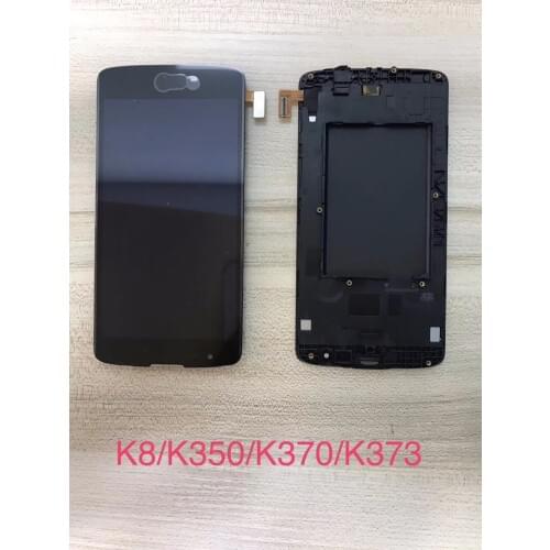 10 PCS/Lot 100% AAA Quality Tested Well LCD Screen Replacement For LG K8 K350 K370 K373 Touch Panel Screen Digitizer And Frame