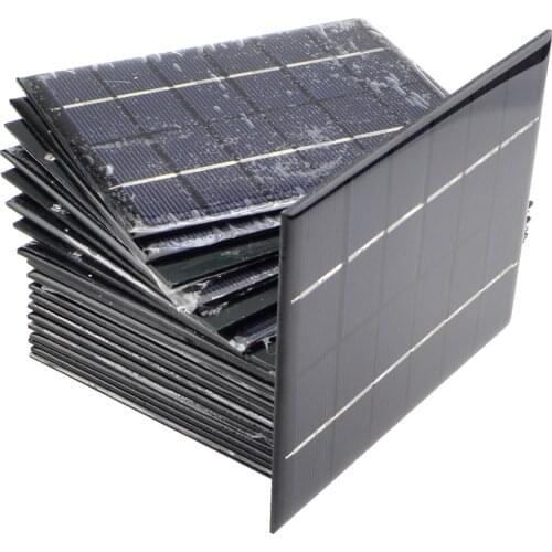 10pcs/lot 6V 0.33A 2W Mini Solar Panels Solar Power 3.6V Battery Charge Solar Cell 136x110x3 MM Drop Free Shipping-10001027