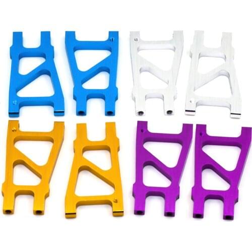 2Pieces Metal Aluminum 188021 Rear Lower Arms Parts Set for HSP 94188 1/10 On-Road RC Car Replacement