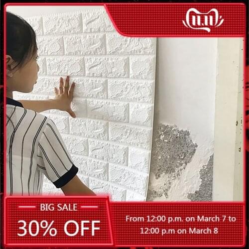 3D Wall Stickers Christmas Stickers Panel Roof Decoration Foam Wallpaper Waterproof DIY Home Decor Living Room Bedroom TV Backgr