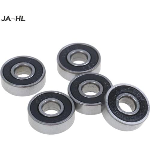 5Pcs High Quality Black ABEC-7 608RS Skateboard Roller Sealed Ball Bearings 8x22x7mm